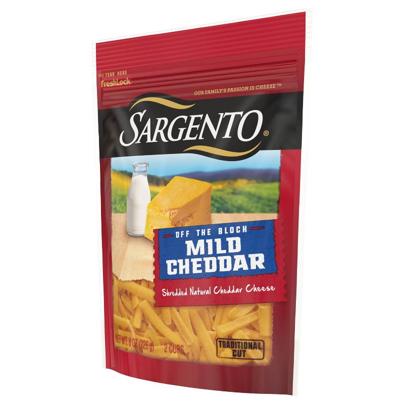 Sargento Natural Mild Cheddar Shredded Cheese - 8oz, 5 of 12