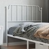 vidaXL Metal Headboard, White, 39.4" - 2 of 4
