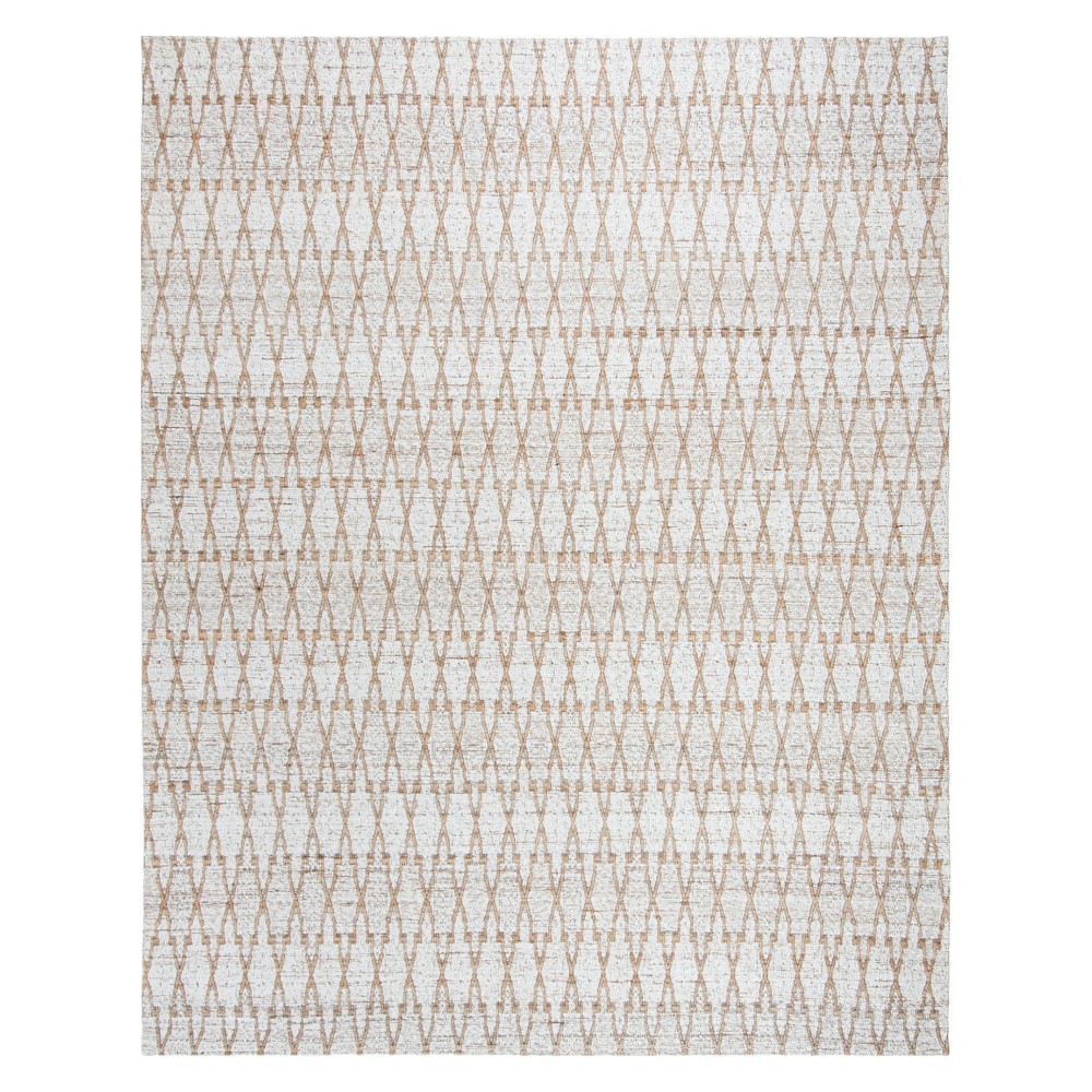 6'x9' Geometric Woven Area Rug Silver/Natural - Safavieh