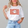 Simply Sage Market Women's Baseball Stacked Smiley Face Short Sleeve Graphic Tee - 2 of 3