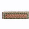 Earth Rugs Olive Burgundy Gray Rectangle Stair Tread – 27"x8.25" Braided Jute Durable Mat - 3 of 3