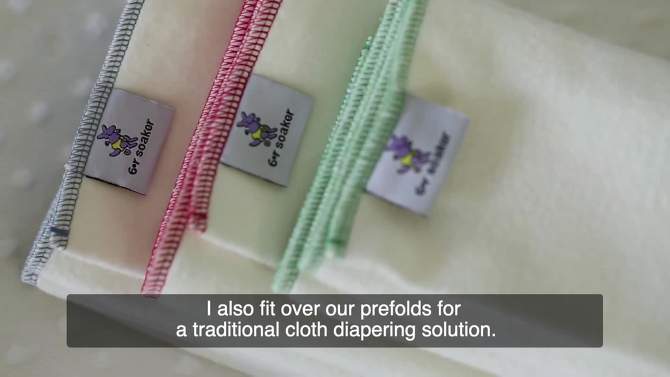 Kanga Care Rumparooz Reusable Cloth Diaper Cover Snap, 2 of 5, play video