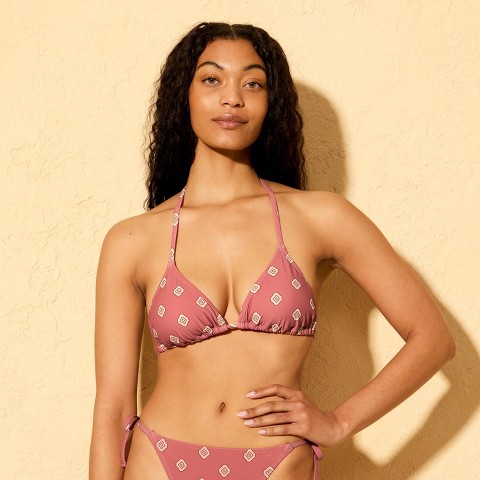 Shade & Shore Women's Geo Print Triangle Bikini Top - Shade & Shore™ Multicolor M