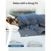 Dark Grey 48x72 15lbs Cooling Breathable Heavy Blanket with Glass Beads - 2 of 4