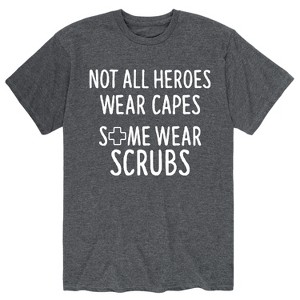 Men's - Instant Message - Not All Heroes Scrubs Short Sleeve Graphic T-Shirt - 1 of 4