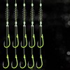 Double Fishing Assist Hooks Kit, Glow Hook, Slow Fast Fall Jigs Fishing Hook for Vertical Jigging Lures, Pack of 5 - 4 of 4