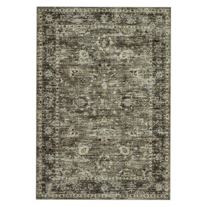 Washable Vintage Floral Living Room Rugs, Distressed Print Non Slip Bedroom Carpet, Retro Accent Large Dining Room Kitchen Rugs for Home Office - 1 of 4
