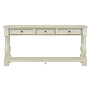 NicBex 63"Console Table with 3 Drawers and Open Shelf Narrow Long Sofa Table behind Couch Suitable for Entryway,Hallway,Living Room - 1 of 4