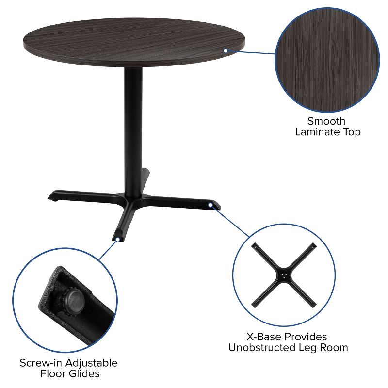 Flash Furniture 36" Round Multi-Purpose Conference Table - Meeting Table for Office, 3 of 11