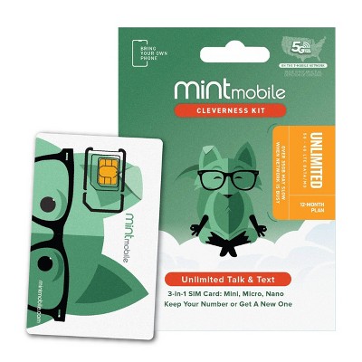 Mint Mobile 12 Month SIM Kit