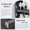 SinCiDo 71″ Shoe Rack with 3 Adjustable Shelves, Wooden 8 Tiers shoe organizer for 16 Pairs Shoe, Vertical Tall Shoe Storage, Gray - 4 of 4