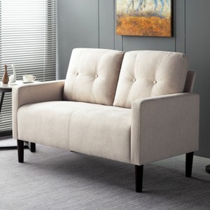 MAYEERTY 51.2¡±Loveseat Couch Modern Couch Loveseat Stylish Upholstered Sofa for Living Room - 1 of 4