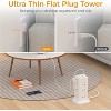 Power Strip Tower with Surge Protection, Flat Plug Extension Cord 6 Feet with 12 Multiple Outlets 3 USB(1 USB C), 900J Surge Protector Tower for Home - 2 of 4