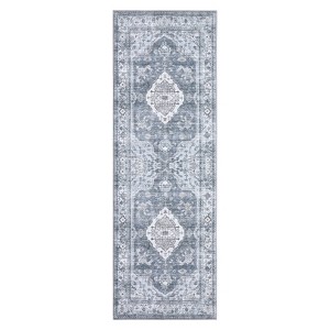 Area Rugs for Living Room - Machine Washable, Non-Slip, Stain Resistant, Soft Boho Vintage, Low Pile Thin Carpet - 1 of 4