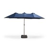 XIZZI 15FT Heavy-Duty Outdoor Market Umbrella W/Sandbags, Patio All-Weather Sandbag Umbrella (Standard/Upgraded/Flagship) - Dark Gray/Khaki/Dark Blue - 3 of 4
