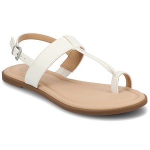 Journee Women's Gerra Flat Sandals - 1 of 4