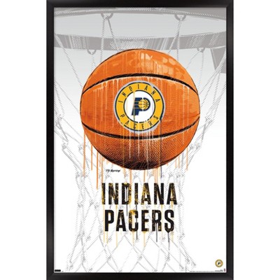 Trends International NBA Indiana Pacers - Drip Basketball 21 Framed Wall Poster Prints