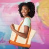 Dalix 22" Cotton Canvas Tote Bag (Zippered Top) - image 2 of 4