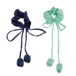 Unique Bargains Elegant Tulip Pendant Hair Ties 2Pcs - 1 of 4
