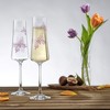 JoyJolt Meadow Butterfly Crystal Champagne Glass –  Set of 2 - 10 oz. Champagne Flute Glasses - 2 of 4