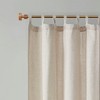 Faux Linen Tab Top Fleece Lined Curtain Panel(Only 1 Pc Panel) - 4 of 4