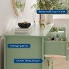 54” Wide Fluted Design Wood Dresser–6-Drawer Modern Chest of Drawers for Bedroom, Living Room, Entryway Storage - 4 of 4