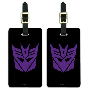 Transformers Decepticon Symbol Luggage ID Tags Set of 2 - 1 of 4