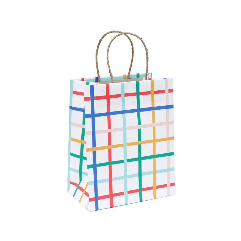 Small PlaidGift Bag - Spritz&#8482;: Colorful Birthday Packaging, FSC Certified, Multicolored Classic Pattern, 1 of 4