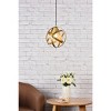 Elegant Lighting Celeste 1 light brass pendant - 2 of 4