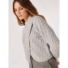 Women's Cable Sweater - APRICOT - 3 of 4