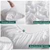3/4 Pieces Bamboo Viscose Bed Sheet Set, Super Breathable & Cooling Bedding Set - NTBAY - 3 of 4
