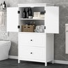 CAVINAS 43"x23" Tall&Wide Freestanding Bathroom Storage Cabinet,Versatile Storage Cabinet with 1 Door Cabinet,2 Large Drawer&Adjustable Shelves - 2 of 4