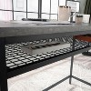 INFURNIC Desks Modern Writing Desk with Adjustable Shelves for Stylish Storage and Organization, Grey, 65.12"*19.29"*29.72" - 2 of 4