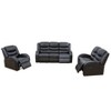 AndMakers 3-Piece Faux Leather Living Room Set - 4 of 4