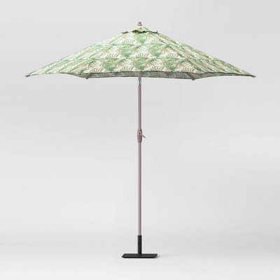9' Round Patio Umbrella DuraSeason Fabric™ Island Palm - Threshold™