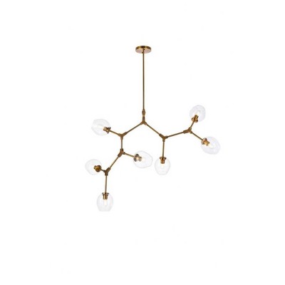 Elegant Lighting Cavoli 7 - Light Chandelier in  Brass