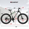YONWAY 26 Inch Fat Tire Bike, Full Shimano 21 Speed Mountain Bike, Dual Disc Brake, Carbon Steel Frame, Front Suspension for Adult/Youth - 3 of 4