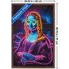 Trends International Reinders: Master Twist - Mona Lisa Neon Accents Framed Wall Poster Prints - 3 of 4