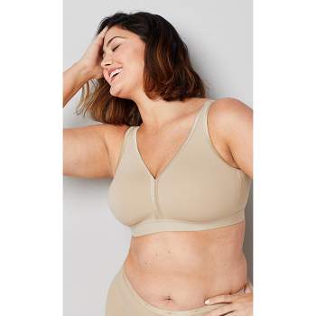 AVENUE | Women's Plus Size Basic Cotton Bra - white- 48DDD