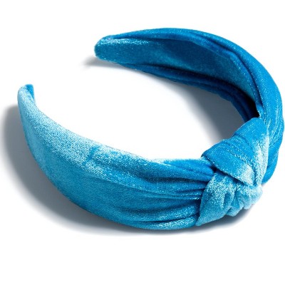 Shiraleah Knotted Velvet Headband, Blue