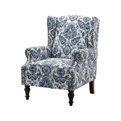 Theodor Armchair with Spindle Legs for Living Room and Bedroom Club Chair | ARTFUL LIVING DESIGN