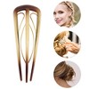 Unique Bargains U-shaped Hair Pin 4.33"x1.57" 1 Pcs - 3 of 4