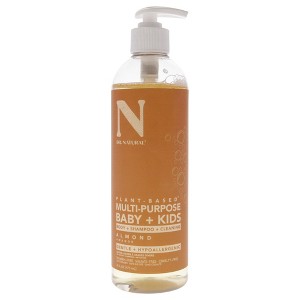 Dr. Natural Multi-Purpose Baby Plus Kids Soap - Body Wash and Baby Shampoo - Gentle Baby Soap with Shea Butter - Newborn Safe - Almond - 16 oz - 1 of 1