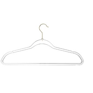 DEILSY Durable Non-Velvet Plastic Hangers, Slim and Space Saving - 1 of 4
