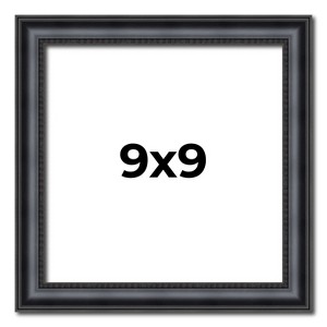 PosterPalooza | Square Linear Black Picture Frame - UV Acrylic, Foam Board Backing, Hanging Hardware - 1 of 4