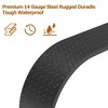 Double Axle Trailer Fenders,2Pcs Tandem Trailer Fender,66"x9.1"x20" Teardrop Enclosed Trailer Fender Replacement,Fenders Fit for 13-15 Inch Wheels - 3 of 4