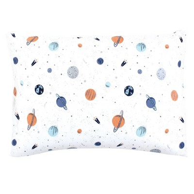 Hudson Baby Infant Boy Cotton Toddler Pillow Case, Space, One Size