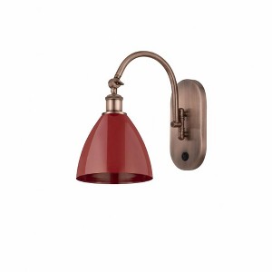 Plymouth Dome - 1 Light Wall Sconce In Industrial Style-13.25 Inches Tall and 7.5 Inches Wide - 1 of 1