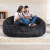 NicBex Chenille Bean Bag Chair with High-Density Foam,Oversized Lazy Sofa Chair for Adults and Kids,Modern Lounge Chair for Living Room - 2 of 4