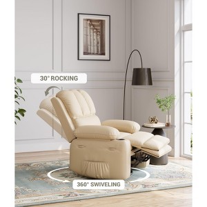 27" Extra Large Recliner - Manual Recliner, Adult Single Seater with Cup Holders, Side Pockets, 400 lbs Weight Capacity - 1 of 4
